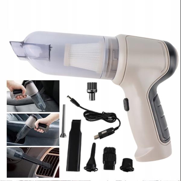 Cordless Bagless Car Vacuum Cleaner, 1800 mAh, 60 W