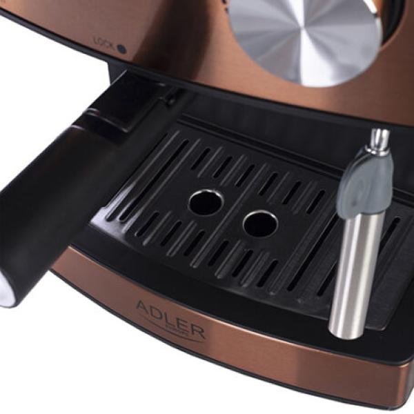 Espresso Machine Adler AD 4404, 15 bar, 850 W, Copper