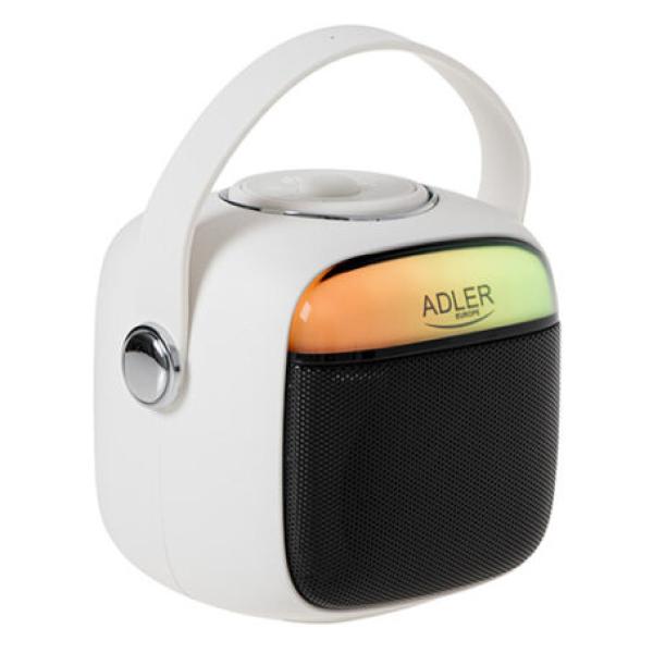 Karaoke Speaker Adler AD 1199, White, Battery-Powered