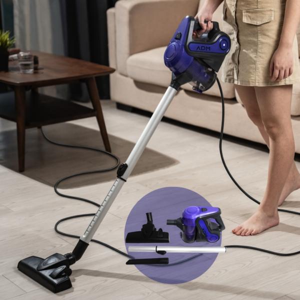 Bagless Upright Vacuum Cleaner ADM, 0.8 L, 600 W