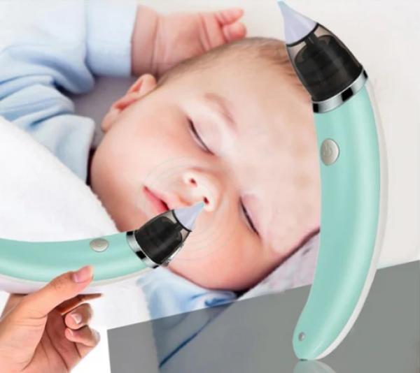 Electric Rechargeable Nasal Aspirator for Infants, Green
