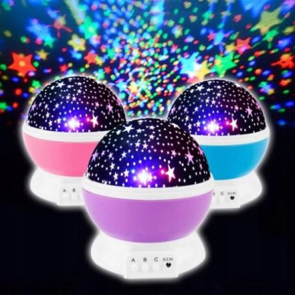 Rotating Star Projector Night Lamp
