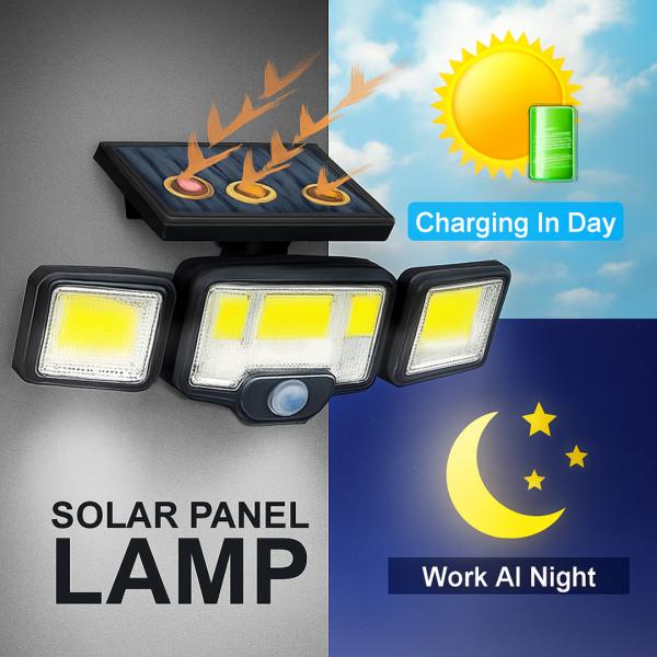 Solar Lamp, 204 COB LED