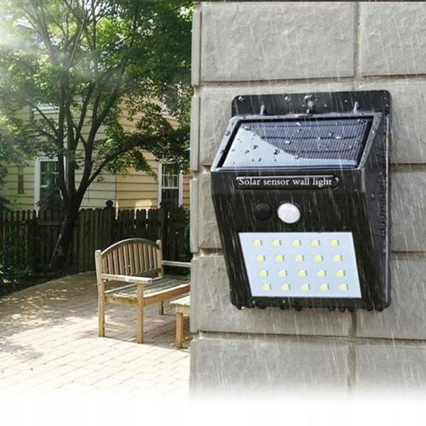 Solar Wall Lamp, 20 LED