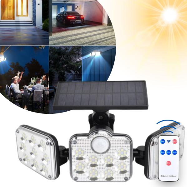 Solar Motion Sensor Light with Remote Control