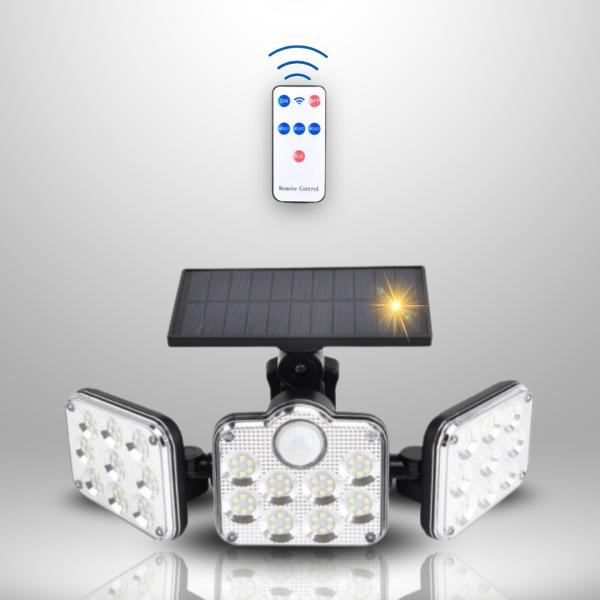 Solar Lamp with Motion Sensor and Remote Control