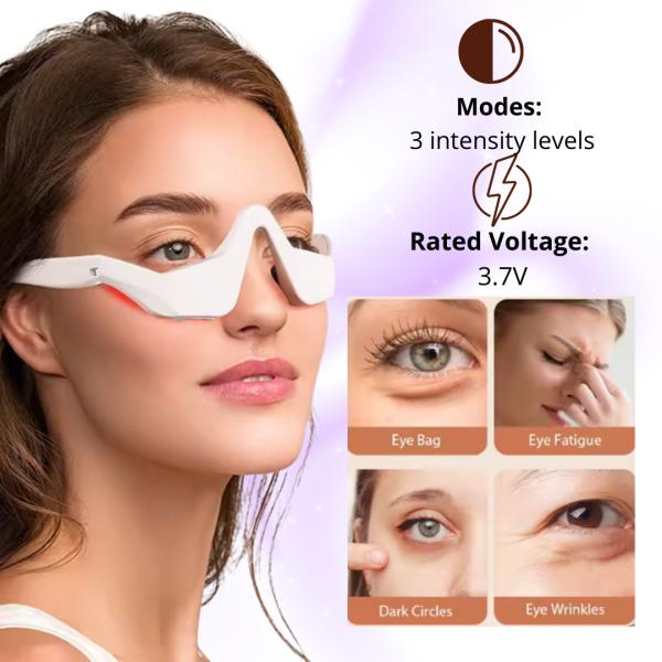 Under-Eye LED Massager, 90 mAh, 0.2 W