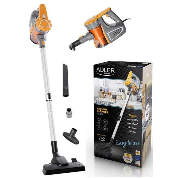 Bagless Upright Vacuum Cleaner Adler, 1.5 L, 800 W