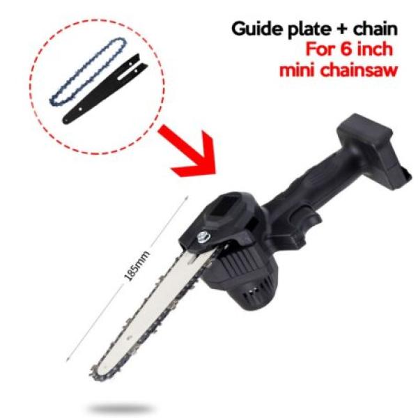 Chainsaw Guide Bar and Chain Set ADM, 6-inch, 2 Chains